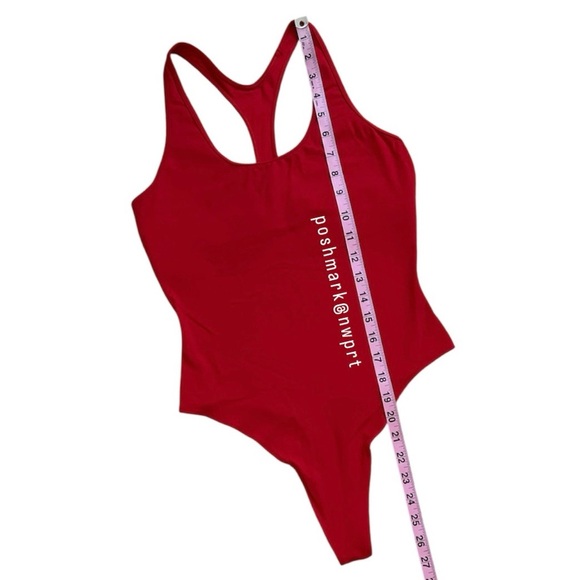 SPLITS59 ♥️ Suki Bodysuit Racerback Tank Pirate Red S Small - Picture 8 of 10